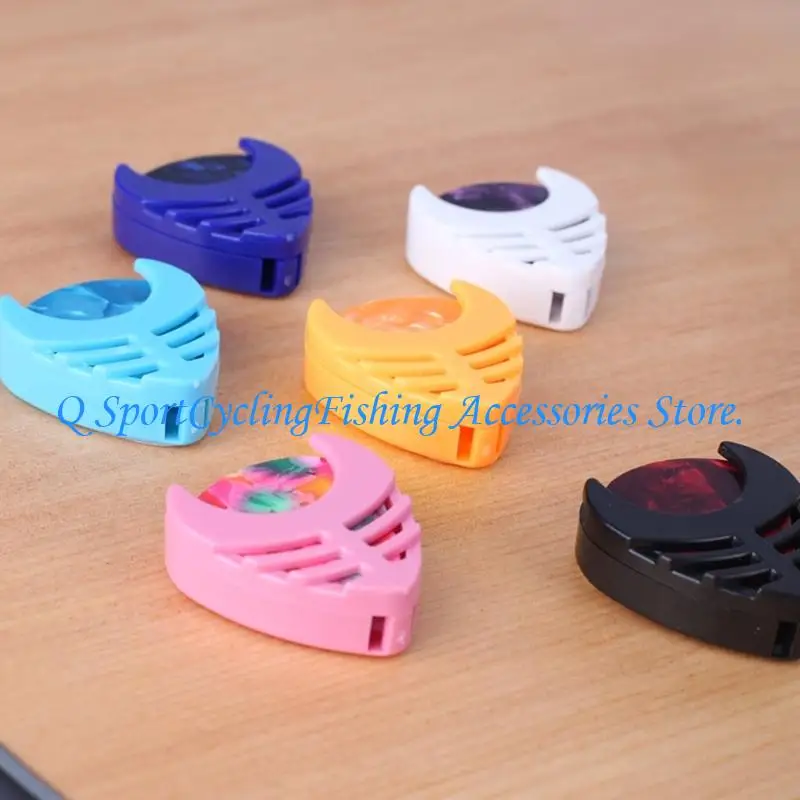 

31KC 6Pcs Guitar Pick Holders Plastic Plectrum Case Stick-on Guitar Pick Case Convenient Picks Placement Guitar Accessories