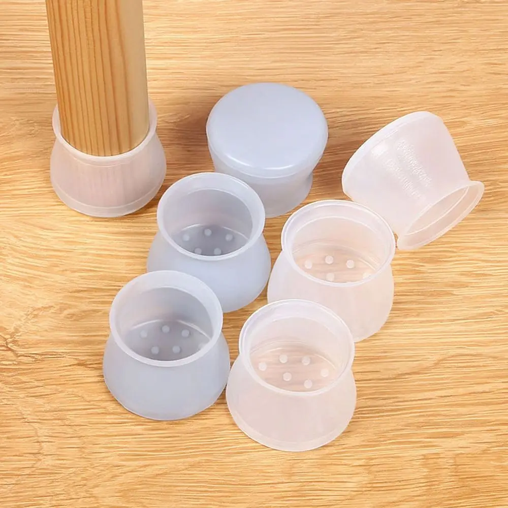 

4pcs Silicone Table Chair Leg Mat Non-slip Feet Covers Furniture Pads Table Foot Protectors Floor Protectors Chair Leg Caps