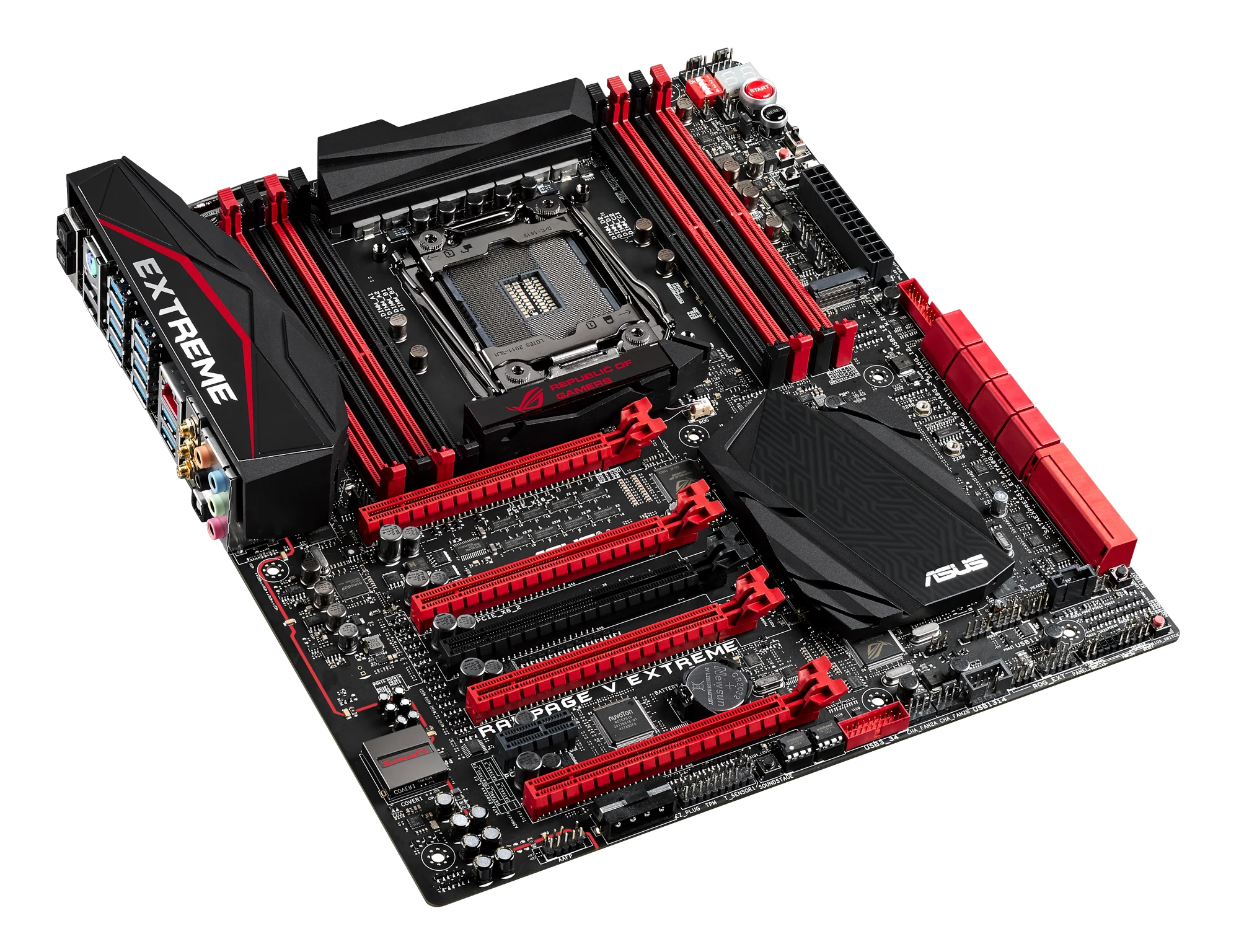 Asus RAMPAGE V EXTREME X99 اللوحة LGA 2011-V3 DDR4 128GB دعم Core i7-6950X 5930 1620-v3 1660-v4 2630L-v3 2680-v3 وحدة المعالجة المركزية