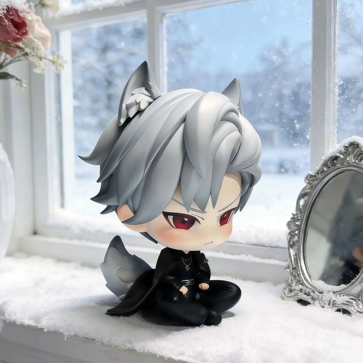 New Anime Love and Deepspace Sylus Cosplay PVC Action Figure Desktop Ornaments Cartoon Props Birthday Gift view 3