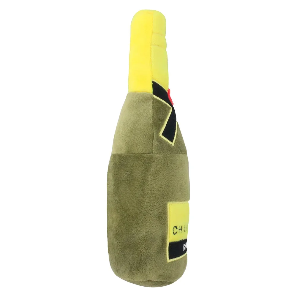 Hondenknuffel Exclusief aanbod van spotgroothandel Pluche gevulde champagnefles Piepend hondenspeelgoed Fleece piepspeelgoed