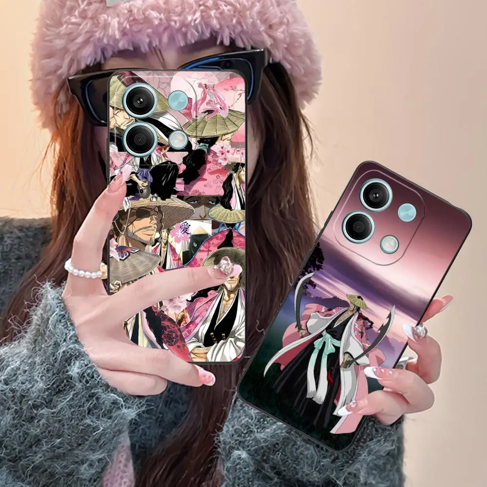 

Bleach Kyouraku Shunsui Phone Case for POCO M6 M5 M4 M3 X7 X6 X5 X4 X3 F6 F5 F4 Pro GT 5G Colour Protective Pretty Cover