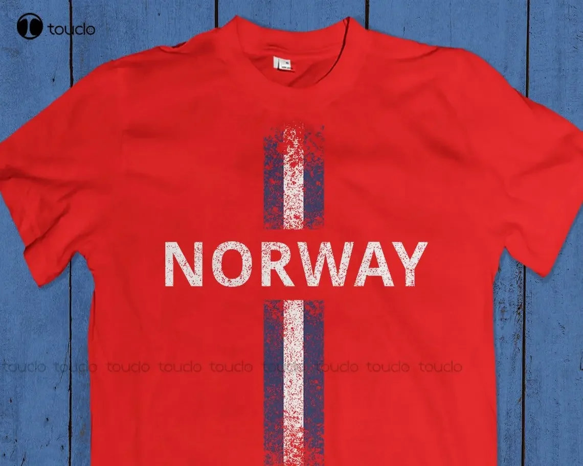 Norway Retro Soccer Jersey Personalised Football Name Gift For Dad Mom Teens Christmas Gift Xs-5Xl Tee Shirt Streetwear