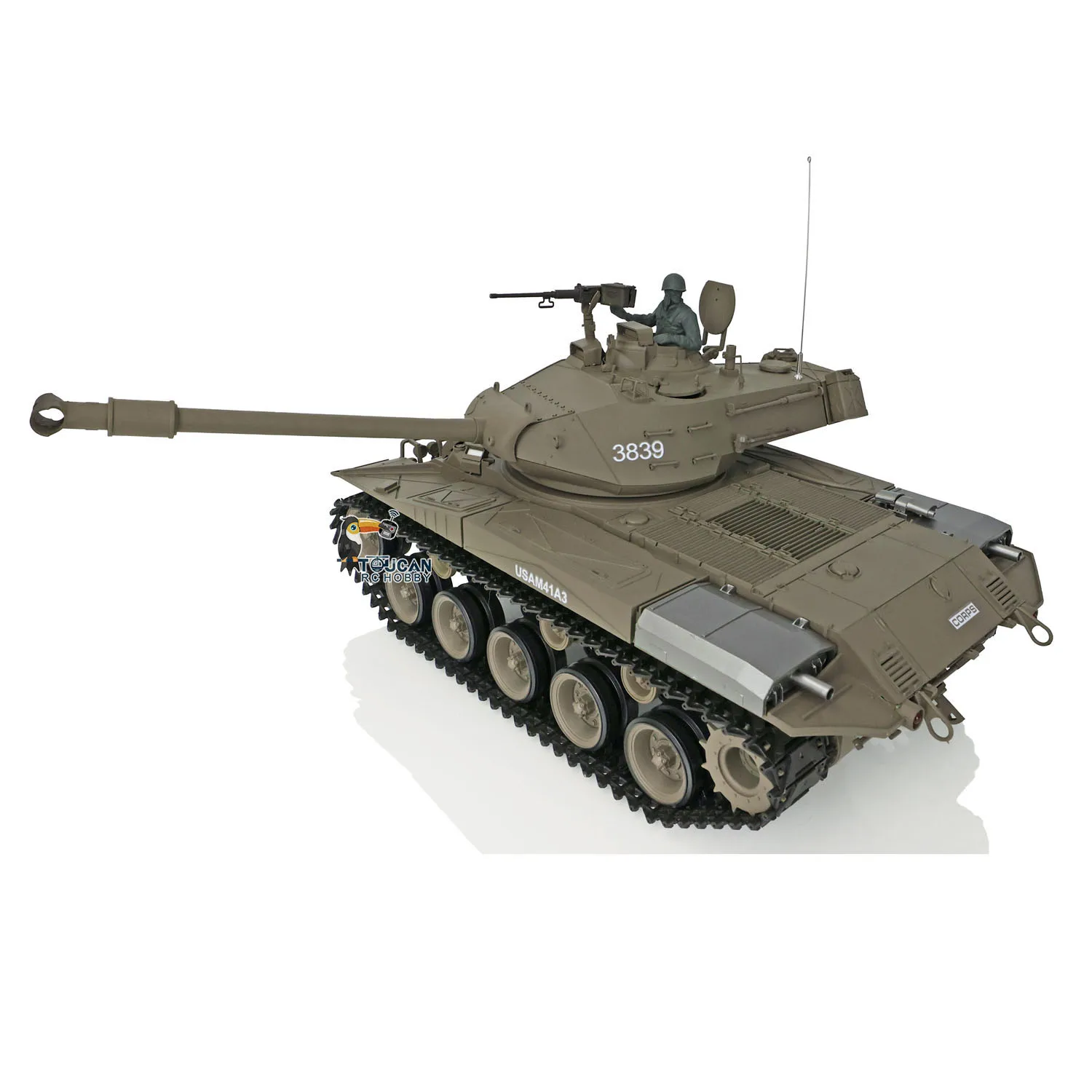 

2.4Ghz Heng Long 1/16 Scale 7.0 RC Plastic Tank Panzer Walker Bulldog RTR Remote Control Battle Tanks Model 3839 Toy TH17323