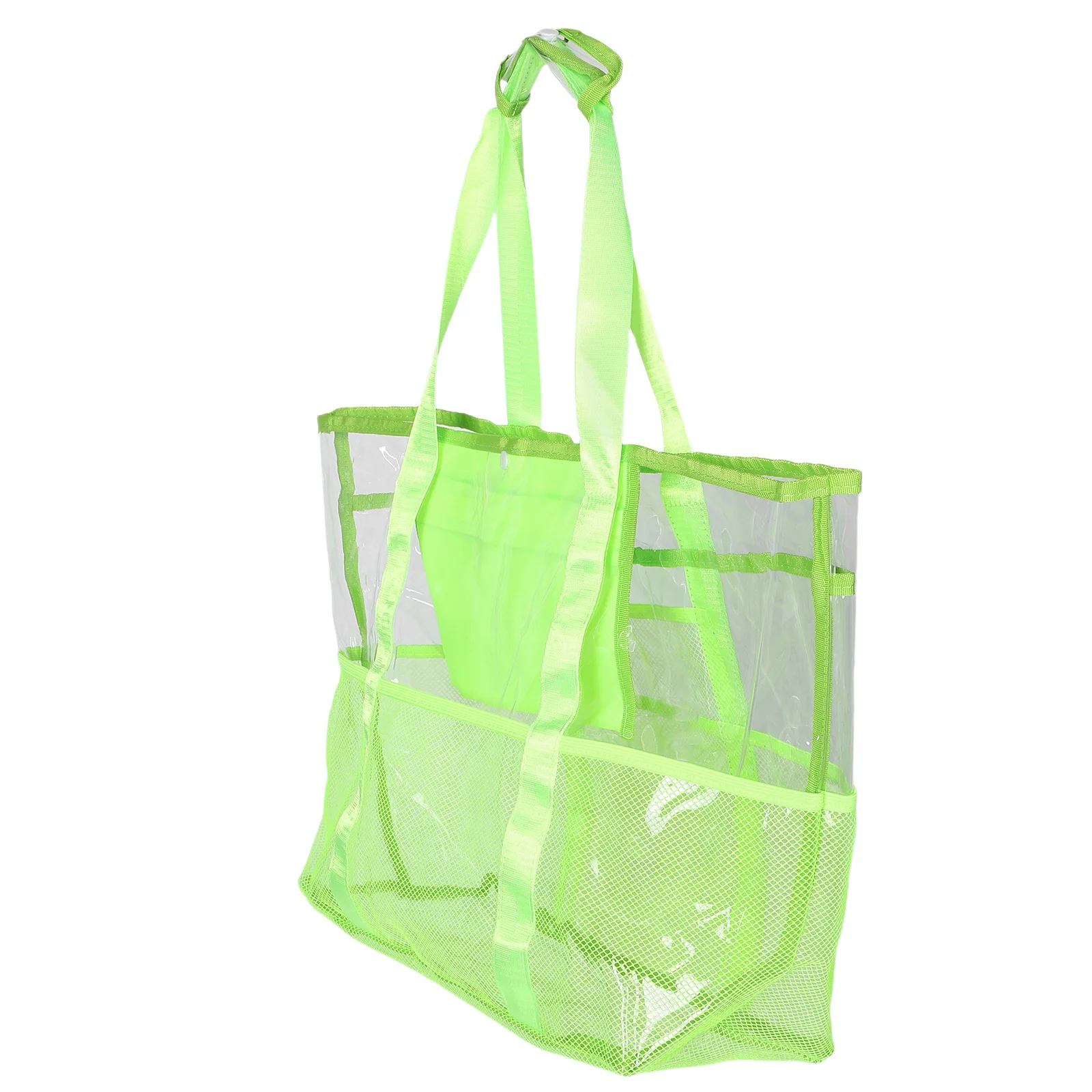 Foldable Mesh Beach Bag Lightweight Large Capacity Travel Tote Mini Pocket Outdoor Swim Pool Vacation Beach Essentials