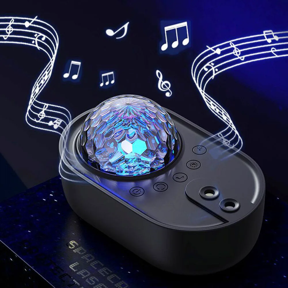 LED Bluetooth Galaxy Night Light Projector Northern Lights With White Noise Projection Lamp For Baby Kids Bedroom Ceiling Decor