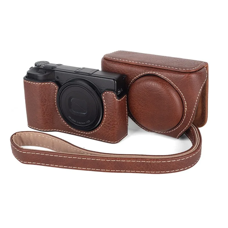 Applicable Ricoh GR4 camera case GR4 all-inclusive camera bag gr4 camera bag PU leather case, digital accessories