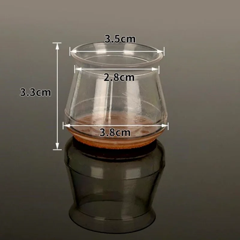 Anti Slip Rubber Cadeira Leg Caps, Foot Protector Pads, Nivelamento de Móveis, Table Protector Covers, Home Decor, 8Pcs