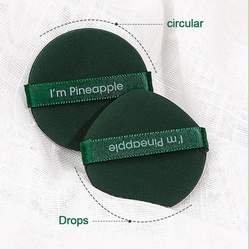 7개 에어 쿠션 퍼프 습식 및 건식 재사용 가능한 스펀지 메이크업 도구 액체 크림 파운데이션용 보관 케이스 포함 퍼프 HZFP01