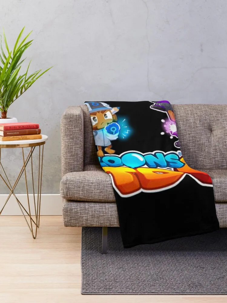 Bloons TD6 Throw Blanket Multi-Purpose Dorm Room Essentials Furrys Loose Blankets