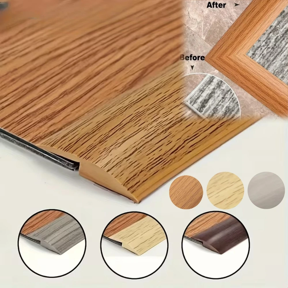 

1 шт., 1 м/39,37 дюйма, переходная полоса для ковра до плитки, износостойкая режущая окантовка, самоклеящаяся полоса из ПВХ