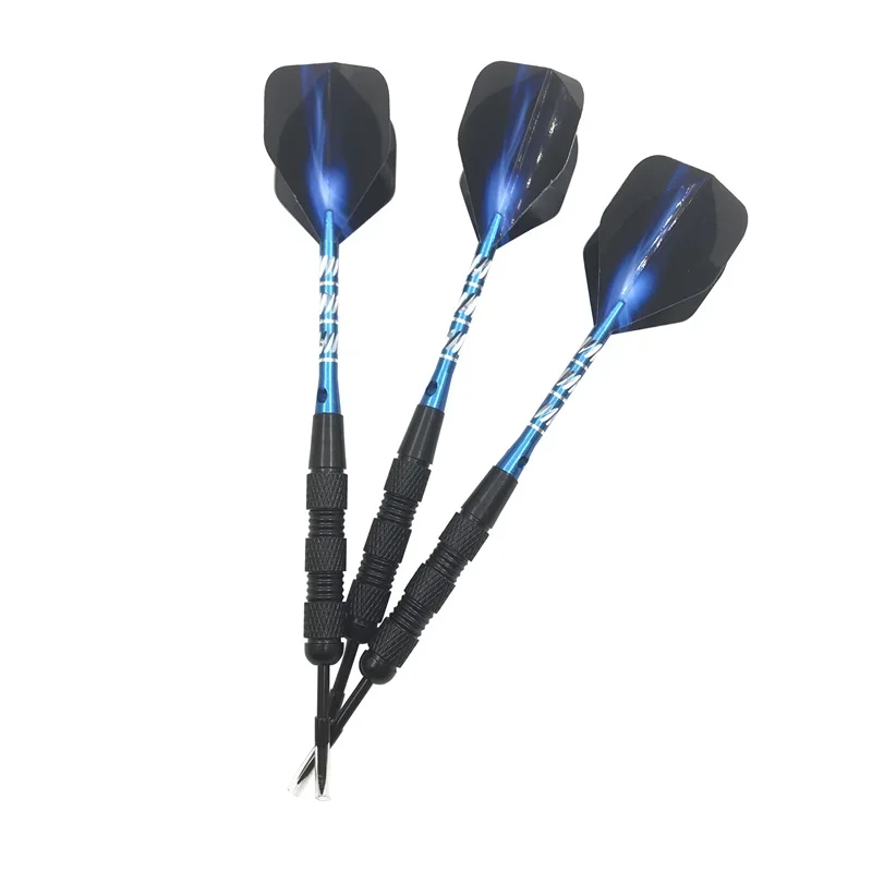 3Pcs Steel Tip Darts 20g Professional Indoor Sports Game Blue Shafts Flight Dardos