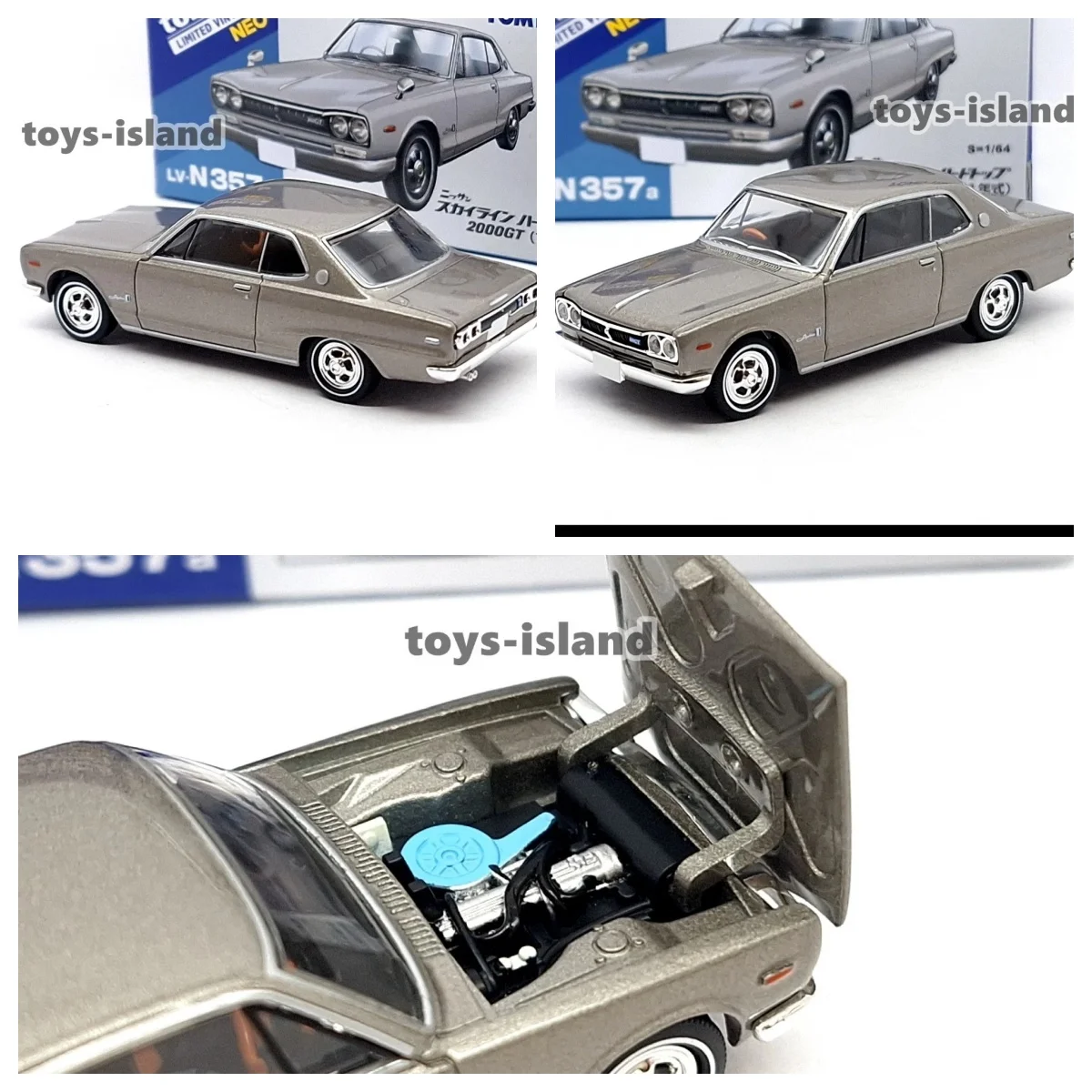 

Limited Vintage NEO LV-N357a Skyline HT 2000GT 1971 1/64 TOMYTEC Diecast Model Car Collection Limited Edition Alloy