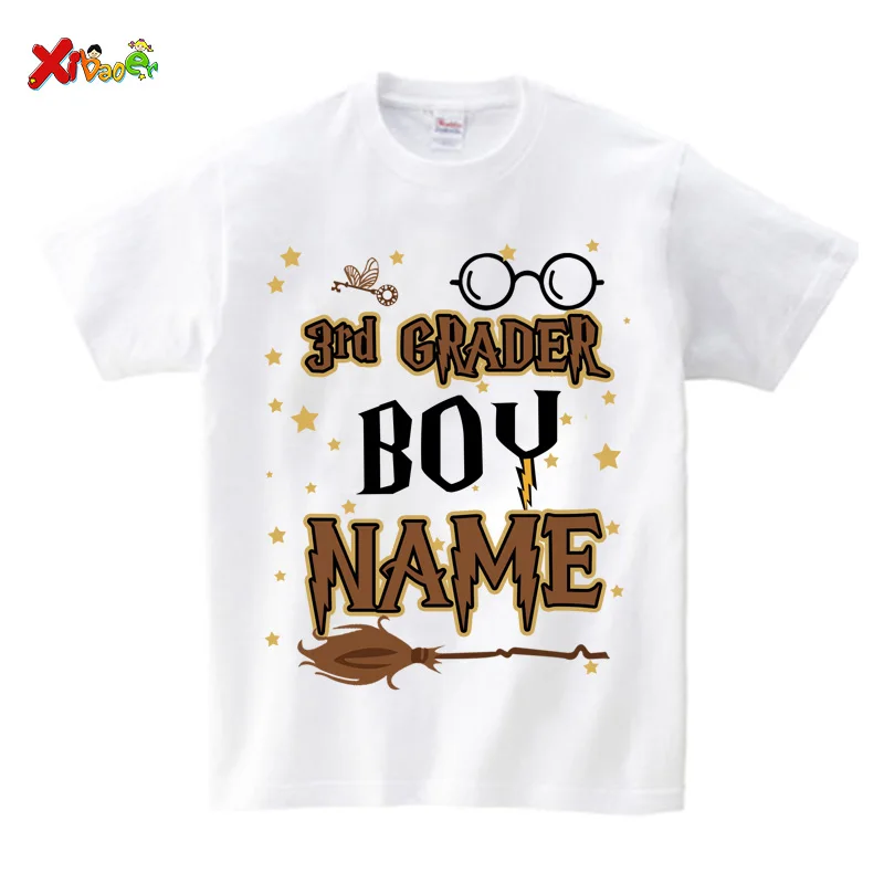 Grade Shirts Kids Matching Outfits Personalized Grader Tshirts Party Shirt Boys Clothing Children Clothes Outfits 1st 2nd 3rd 5