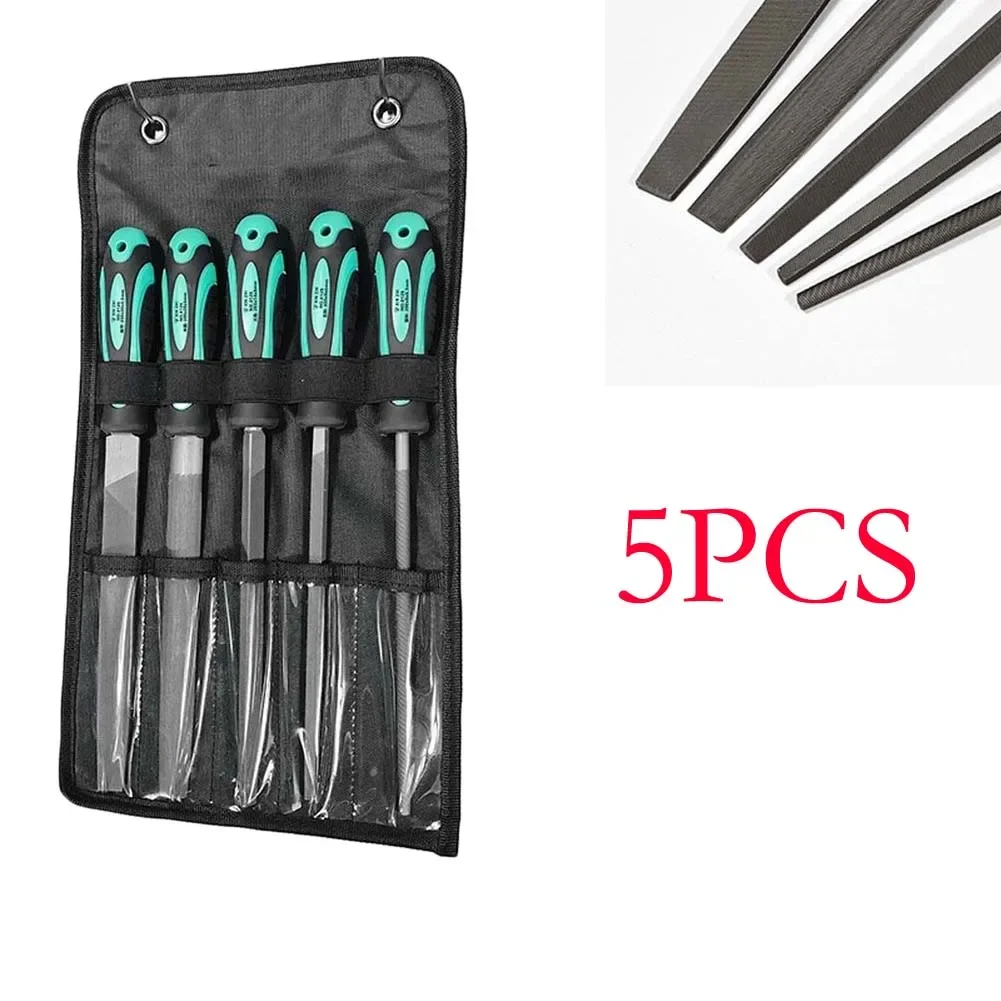 

Набор из 5 напильников из углеродистой стали 8 дюймов с нескользящей ручкой для полировки металла и дерева, ручной инструмент для столярных работ