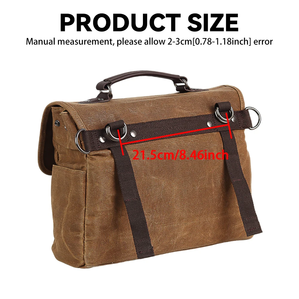 Motorcycle Vintage Men Side Bag Waterproof For Honda Shadow For Sportster XL883 XL1200 For BMW Harley Large Capacity Travel Bags