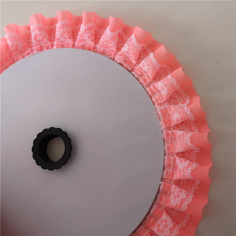10 Meter/Lot Faltenbündchen-Spitze DIY Spitzenzubehör für Kleidung und Röcke RS24565 – Detail 16