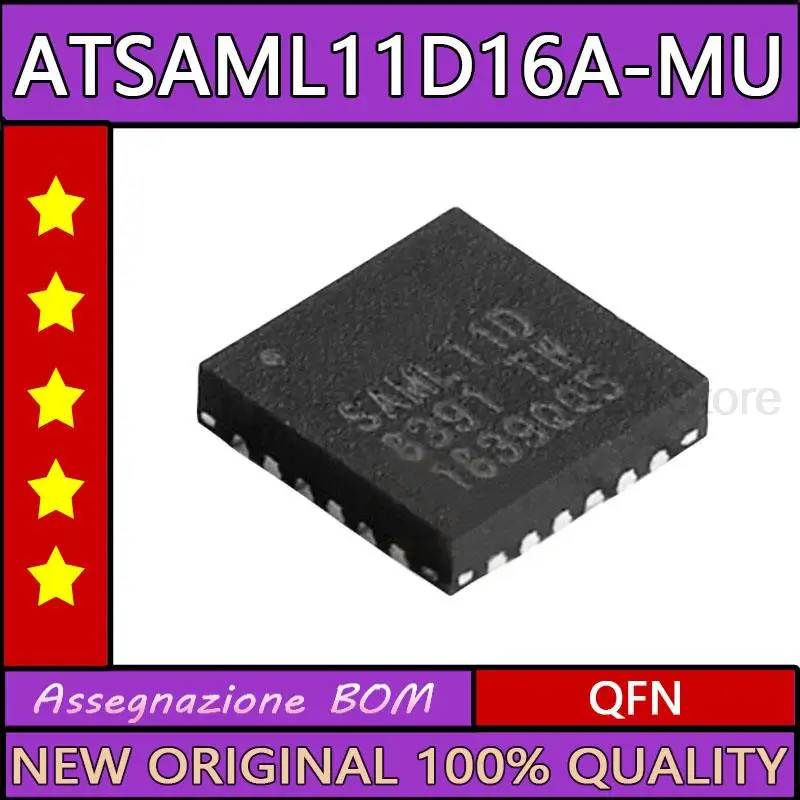 5PCS Original ATSAML11D16A-MU Microcontrollers ATSAML11D16A 24VQFN FLASH Integrated Circuit