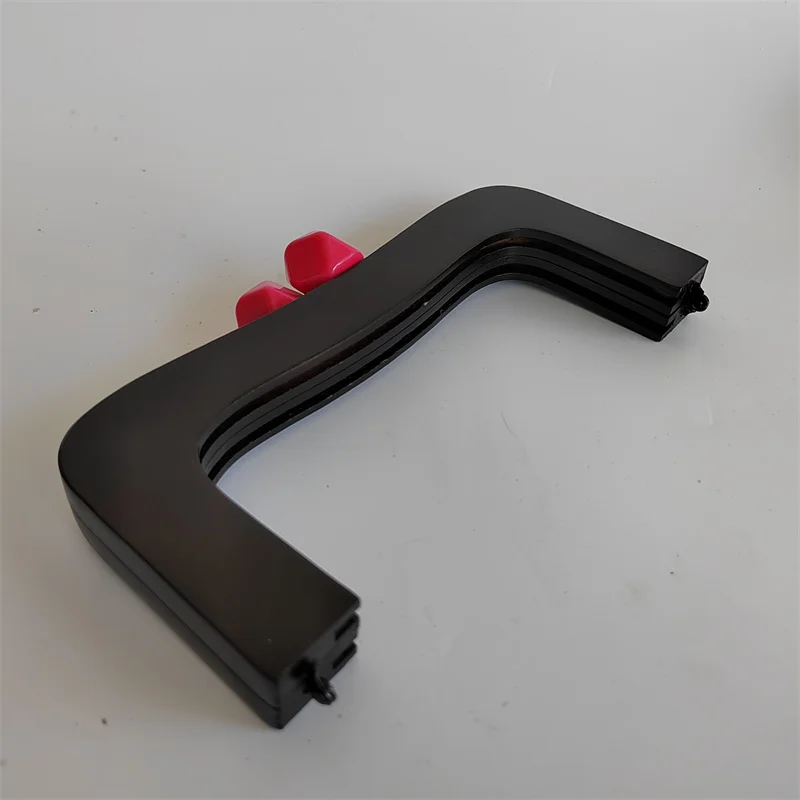 22X10 Cm Black Candy Wooden Bag Purse Frame Wood Clip Bags Handle DIY Handmade Sewing Brackets Handles for Making Handbag