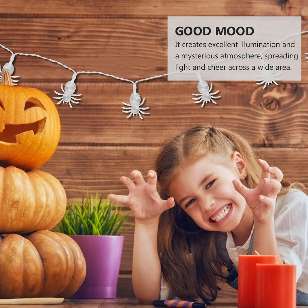 

3M 30Led Halloween Spider Light String Eco-Friendly Led String Decoration Outdoor Party Garden Wall Lights Halloween Supplies