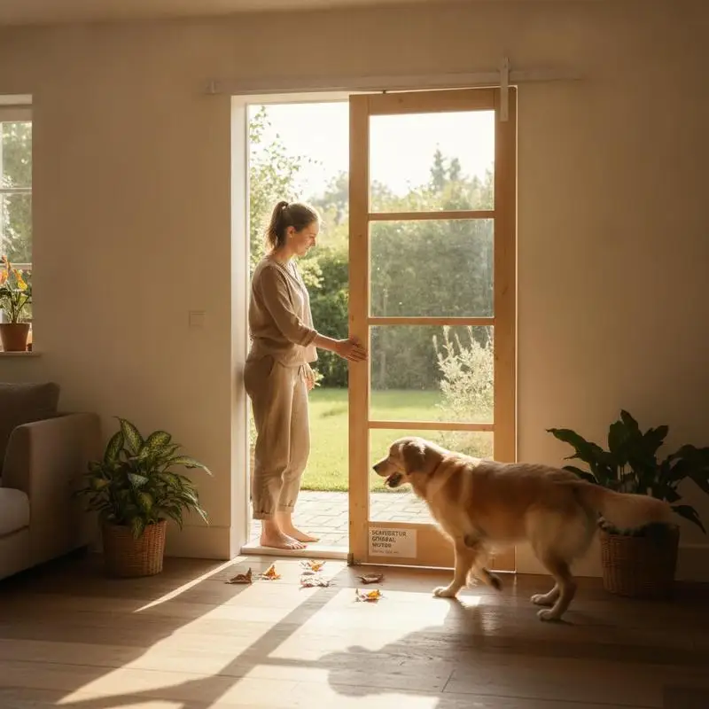 Porte Coulissante Intérieure 73 cm en Bois de Pin Massif et Verre Couleur Marron, Design Moderne Économiseur d'Espace