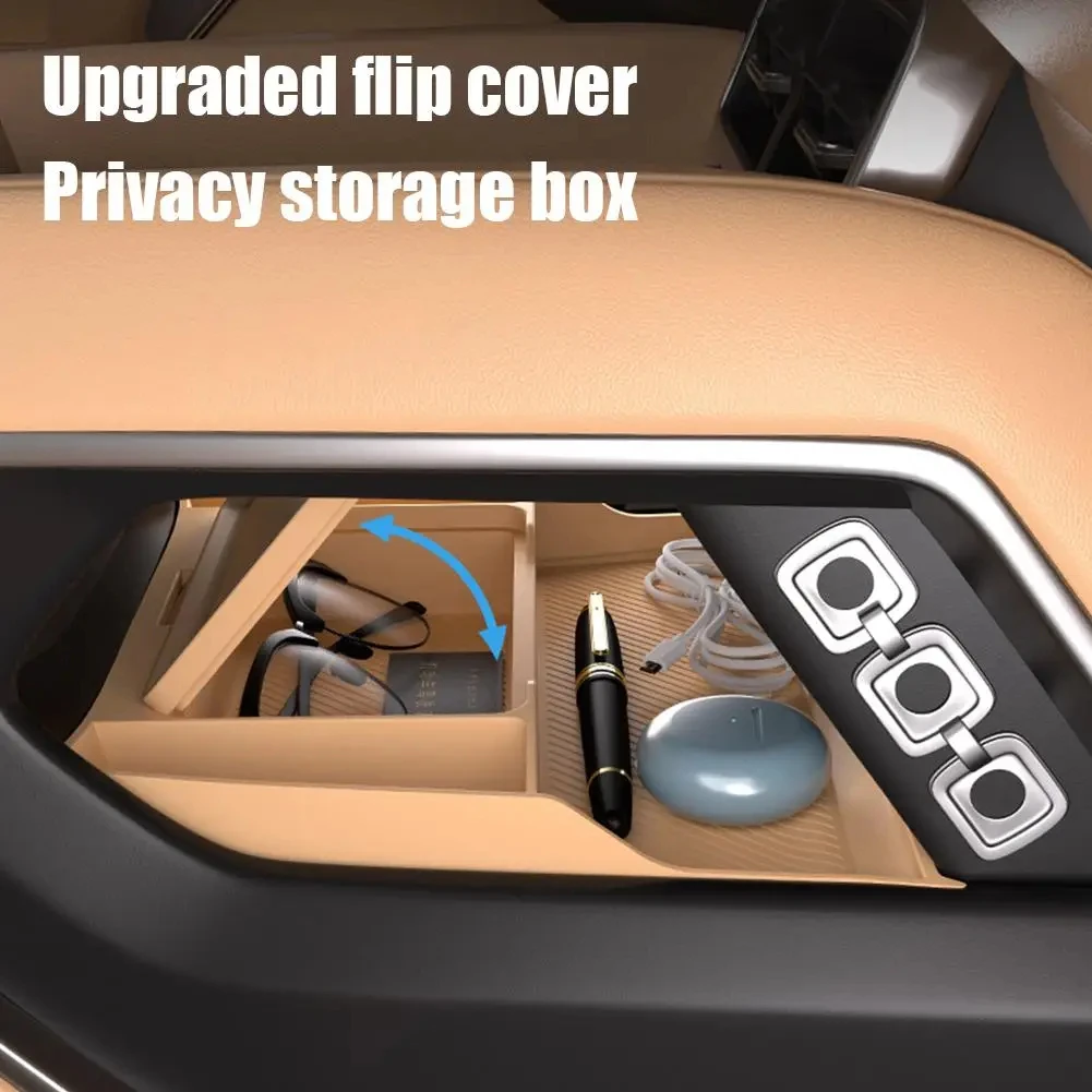 For BYD Formula Leopard 8 2024 Double Layer Storage Box Storage Accessories Console Center Box Tray Center Car Under Storage