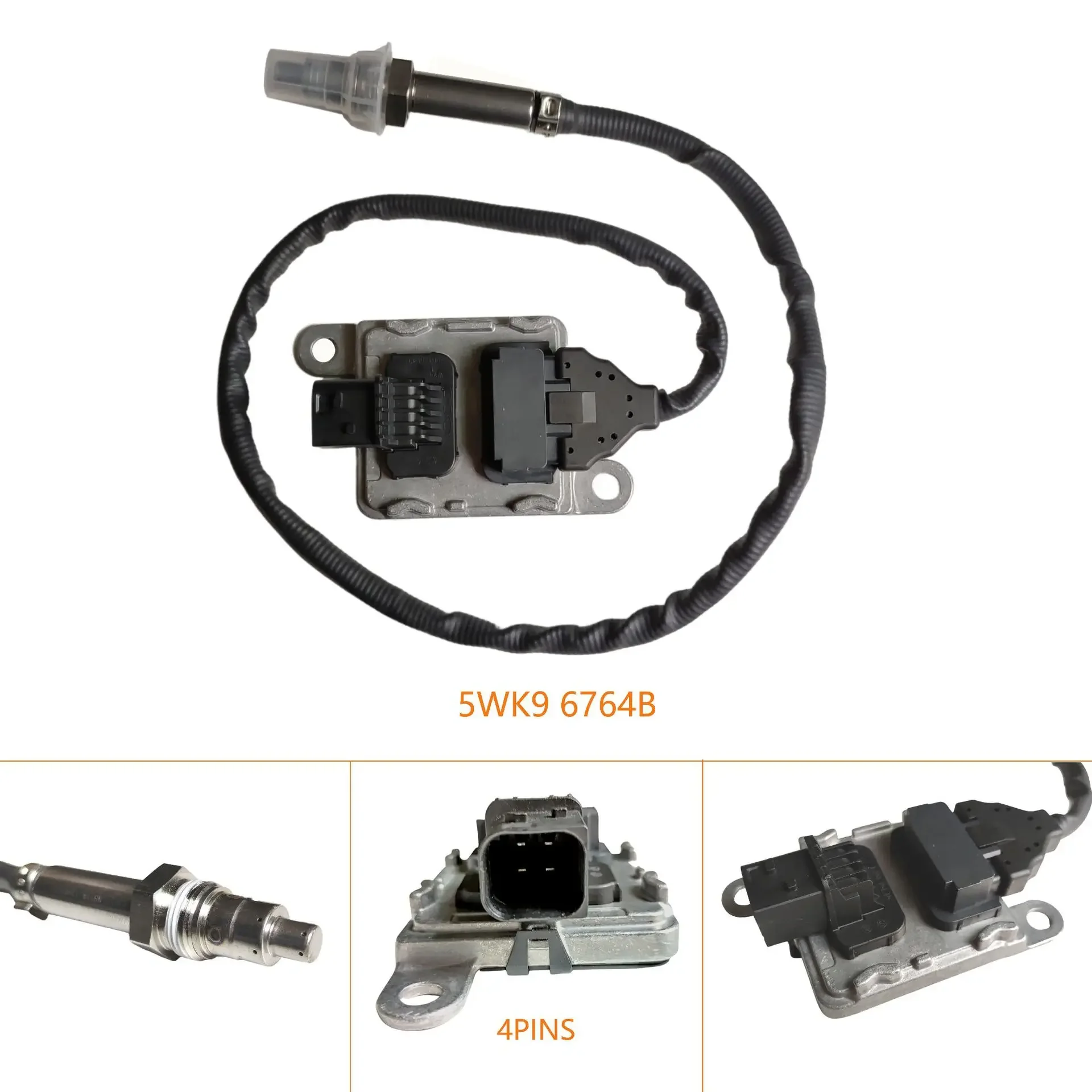 Sensor de oxigênio de nitrogênio 5WK96764B Nox Sensor quadrado quatro 12V