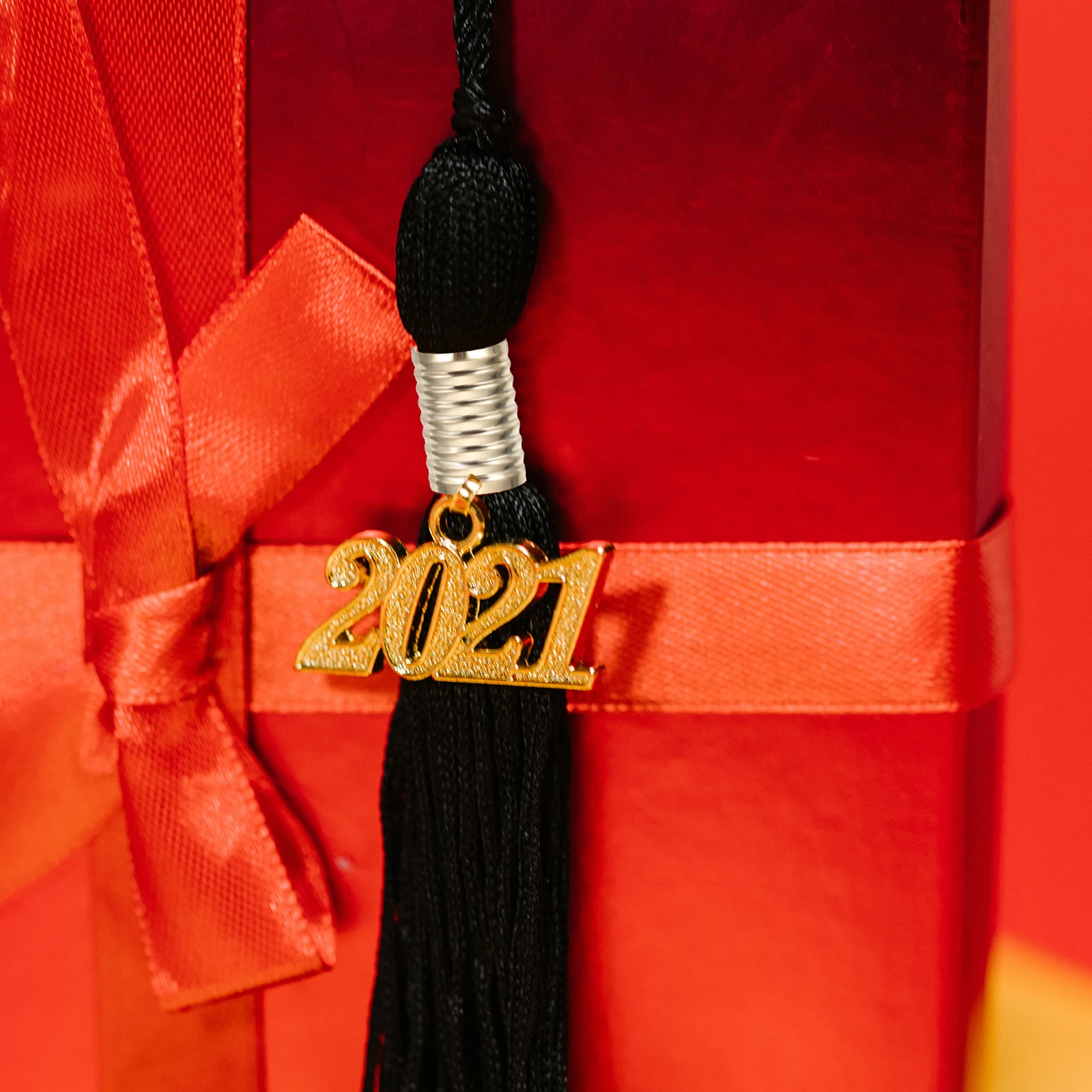 

Fringe Tassel Tail Clamp Tassels Cylindrical Fastener Fold Golden Nylon Rope Crimp Office