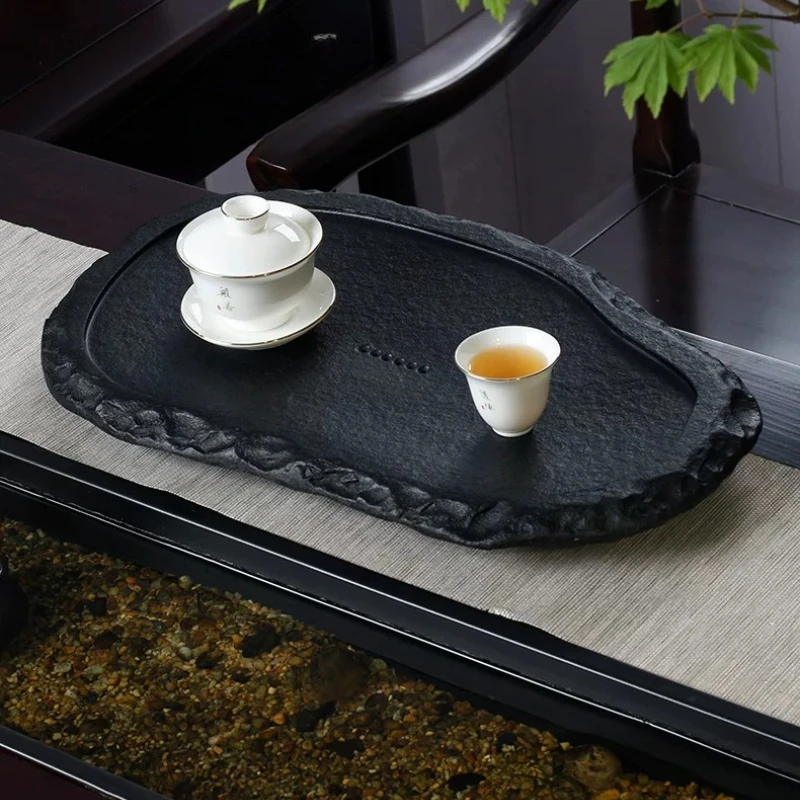 Luxury Irregular Tea Tray Serving Decorative Decorative Table Ceremony Valet Tea Tray Hospitality Vintage Plateau Home Products