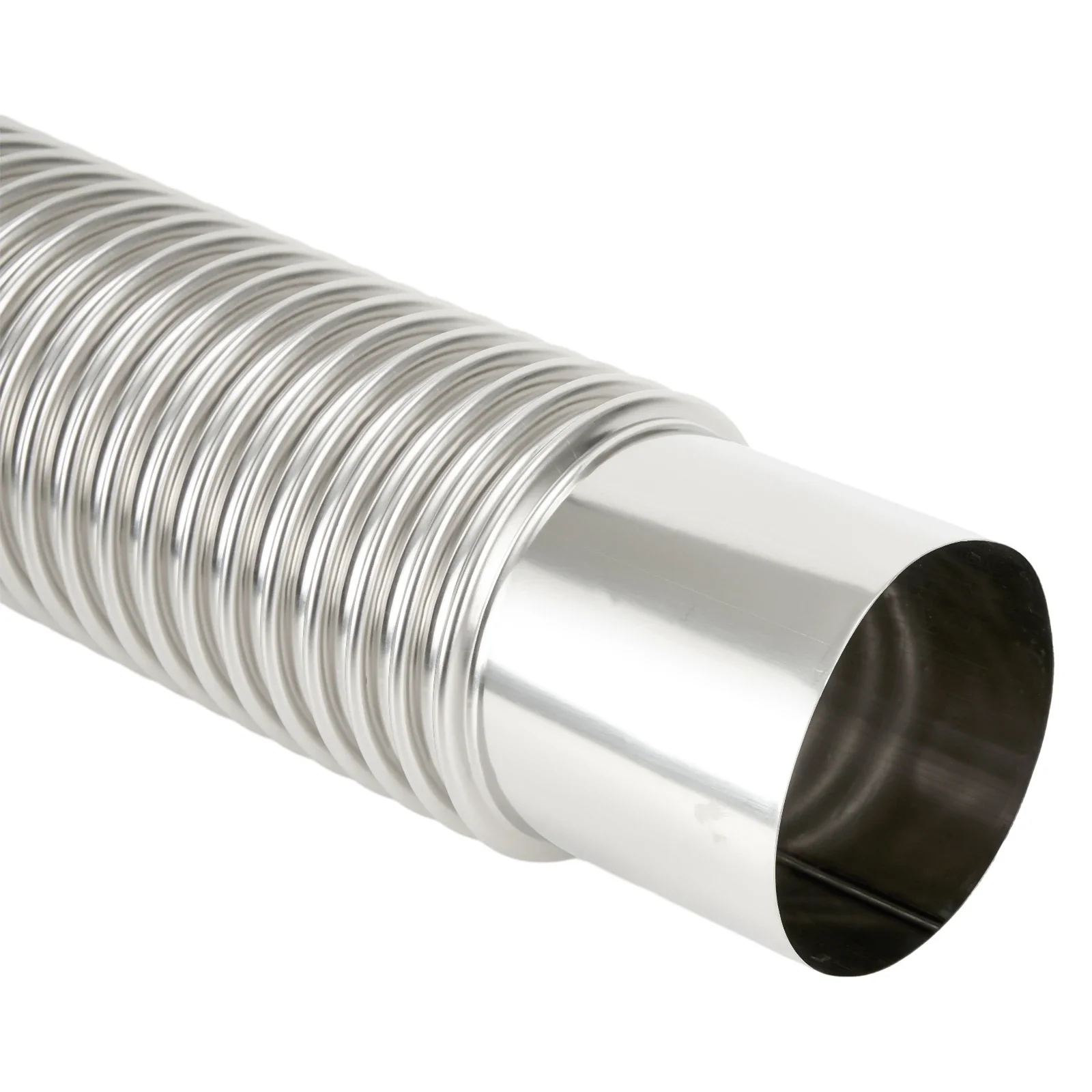 Wood Stove Pipe Stainless Steel Flue Exhaust Stove Pipe 90 Degree Adjustable Gas Water Heater Exhaust Pipes Corrugated Pipe