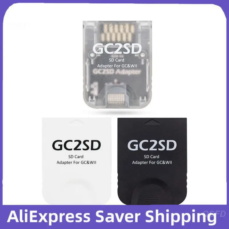 1/2pcs GC2SD Storage Save Game Memory Card Adapter Plug And Play Portable Professional Game Console Micro Storage Card Adapter