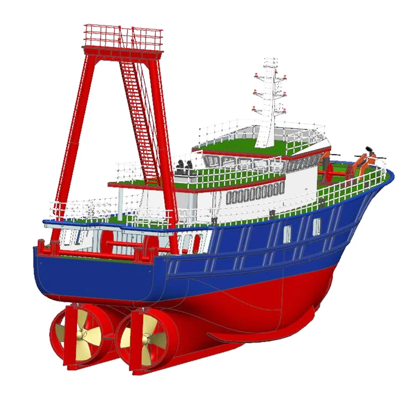 1/32 Taikun North Sea Trawler Remote Control Fishing Boat Model Wooden Assembly Kit Kids Boy Toy Gift