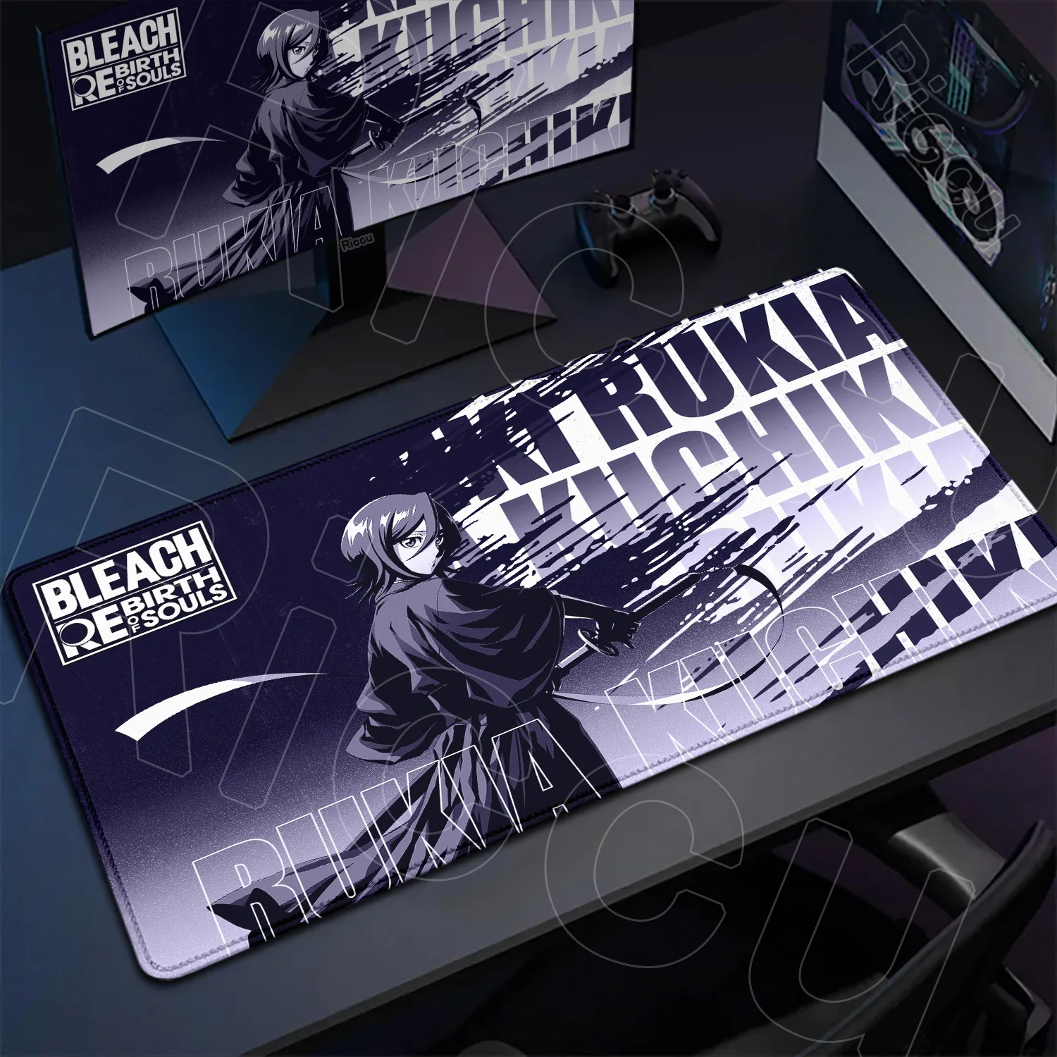 Игровой коврик для мыши BLEACH XXL для ноутбуков, офисный прочный настольный коврик 900x400 мм Kuchiki Rukia Gamer, шкаф, клавиатура, ковер, скоростной коврик для мыши