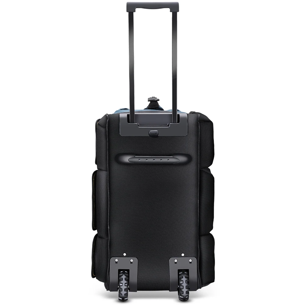 حقيبة أدوات دوارة مقاس 22 بوصة من WINNHUNT، مع حقيبة أدوات بمقبض تلسكوبي قابلة للتعديل مع عجلات 15 جيوبًا أخضر/أسود، مناسبة لـ