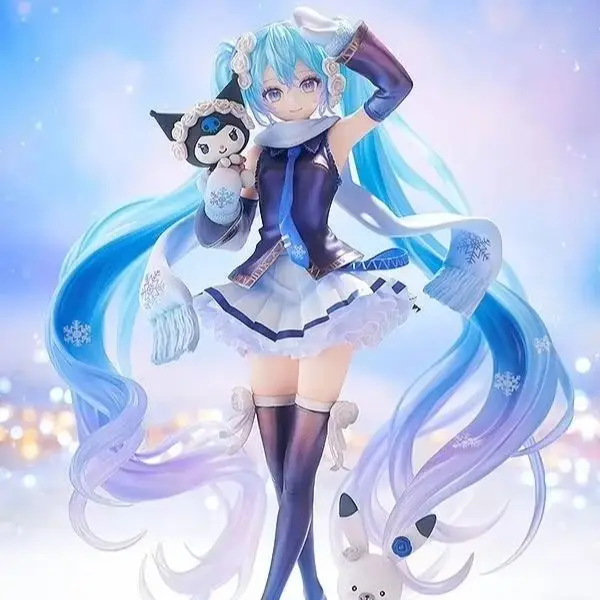 Bandai GoodSmile Snow‑Miku‑Kuromi 1/7 Ver. Lovely Detailed Exquisite Complete Figure For Collection Display And Decorat Gifts