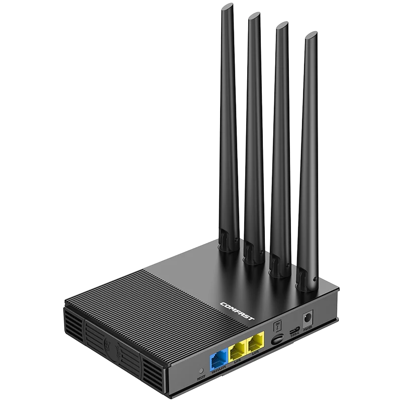 Comfast WiFi6 4G LTE Cat.4 SIM-kaart draadloze router 300Mbps 2.4G 4 antennes Plug & Play draagbare buiten internet draadloze router