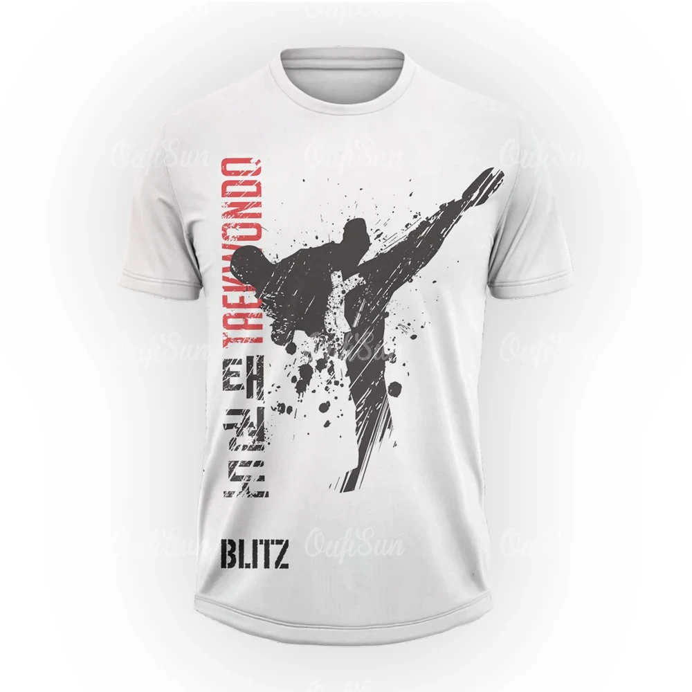 Boxinger jiu-jitsu T-shirt for men, Muay Thai, Blitz, judo, Kung Fu, karate, Korean Taekwondo, Kung Fu, samurai, cool, Harajuku