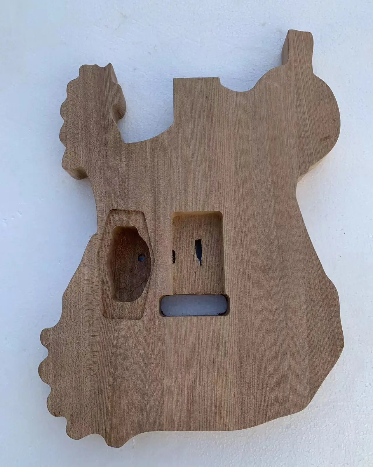 DIY Skull Carved Body Ash Wood for Custom 6 Strings Electric Guitar Bodies Part Guitarra in Stock Discount 1241B