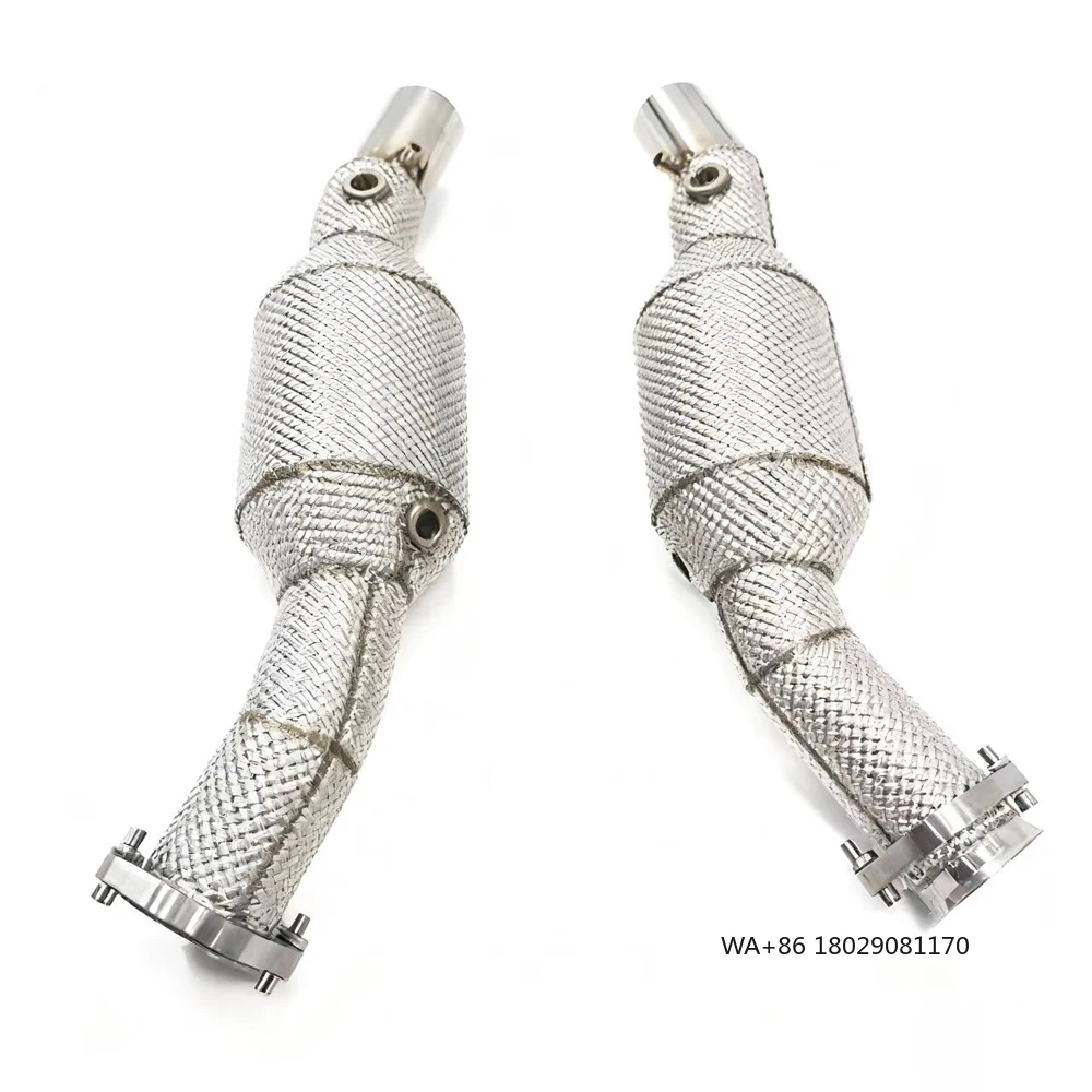 أنبوب عادم أنبوب سفلي من الفولاذ المقاوم للصدأ لـ F430 4.3 2005-2009 Catless لـ Errari F430 #1