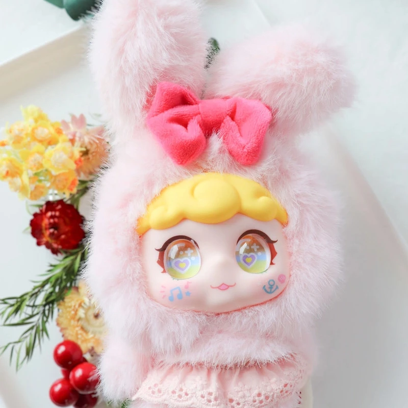 جديد Xivo قوس قزح الأرنب سلسلة أفخم الفينيل صندوق أعمى Kawaii ليتل أرنب دمية سطح المكتب الديكور الأطفال هدية فتاة صندوق مفاجأة #4