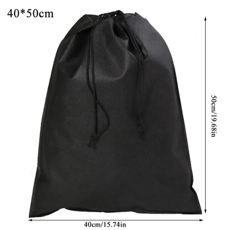 Travel Shoe Bag Portable Dustproof Drawstring Shoes Pouch Organizers Non-Woven Shoes Storage Bags For Sports Shoes Boots