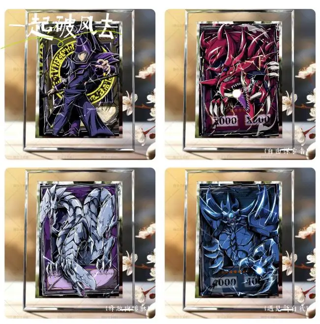 

Yu-Gi-Oh Poster Acrylic Display Card Brick Photo Frame High Transparency Blue-eyes White Dragon Black Magician Including Photo