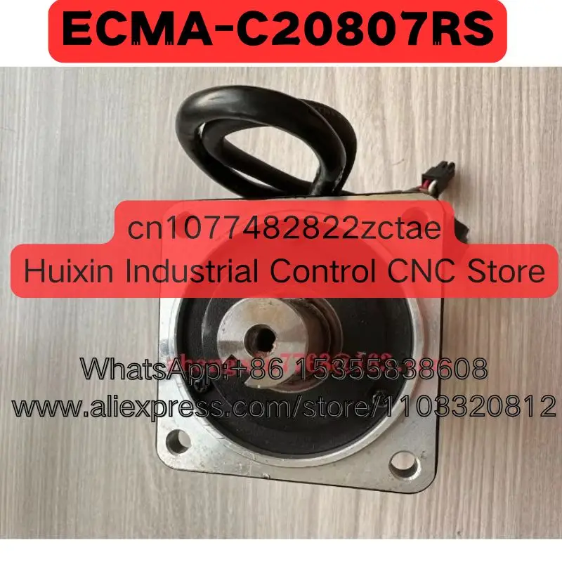 Second-hand Servo Motor ECMA-C20807RS ECMA C20807RS Normal Function Tested OK