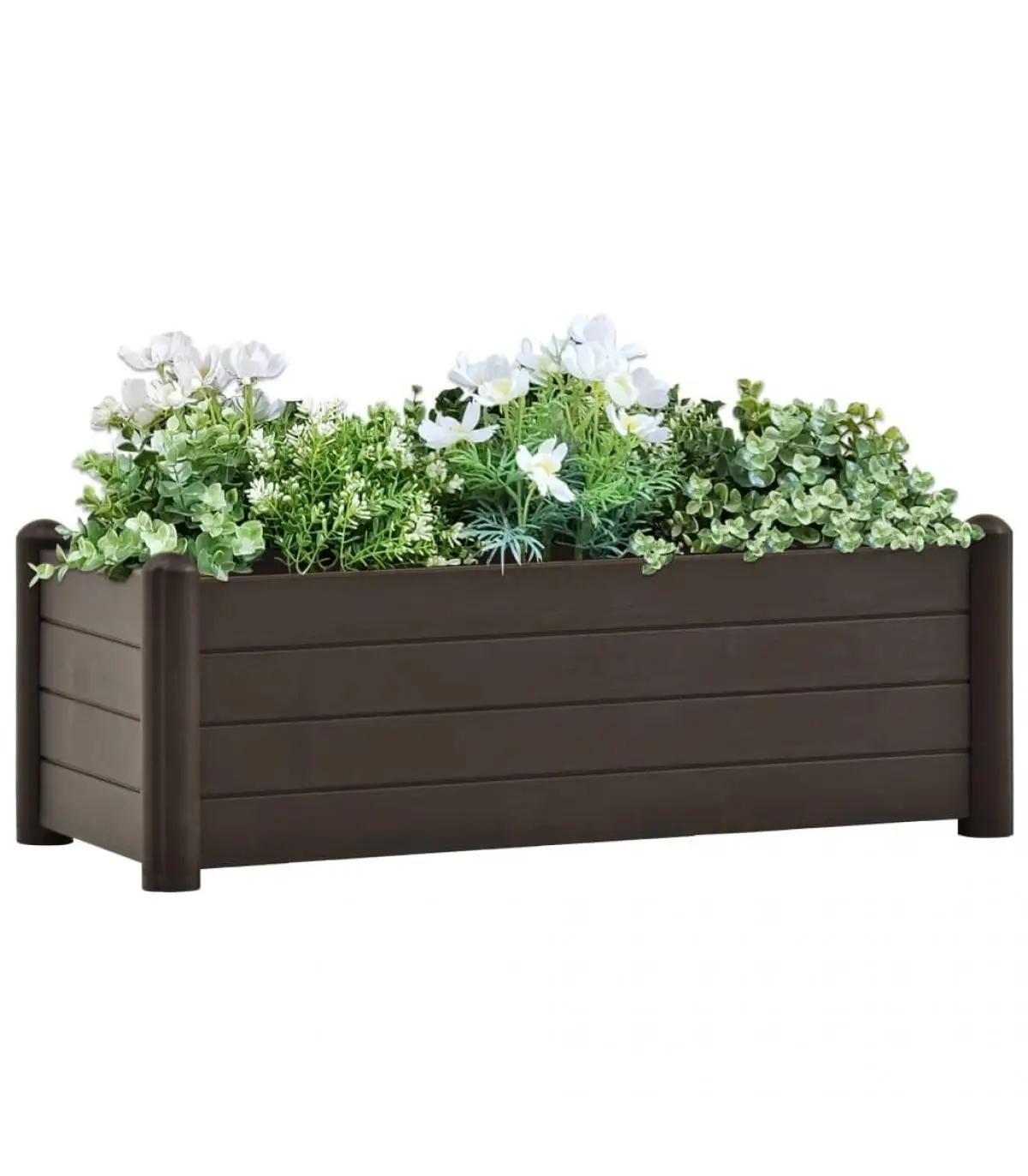 100x43x35 cm mocha color PP garden flowerpots and planters