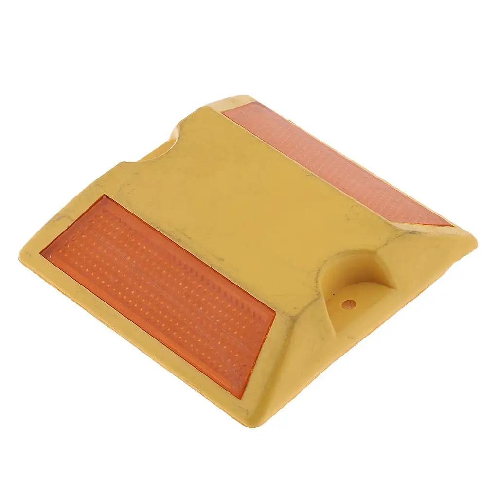 Road Reflectors Street Pavement & Asphalt Stud Markers for Bumps Sidewalks Pedestrian Crossings Freeway & Driveways