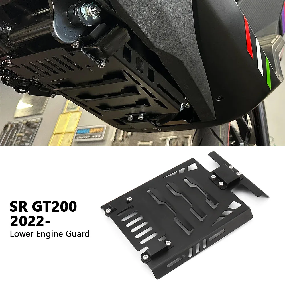 

For Aprilia SRGT 200 SR GT 200 GT200 2022 2023 Motorcycle Engine Protection Cover Chassis Under Guard Skid Plate Accessories