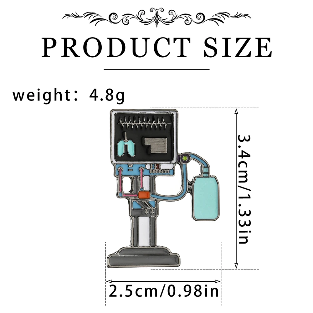 DCARZZ Funny Medical Instruments Enamel Pin Creative Medicine Jewelry Brooch for Doctor Nurse Lapel Badge Gifts Accessories view 6