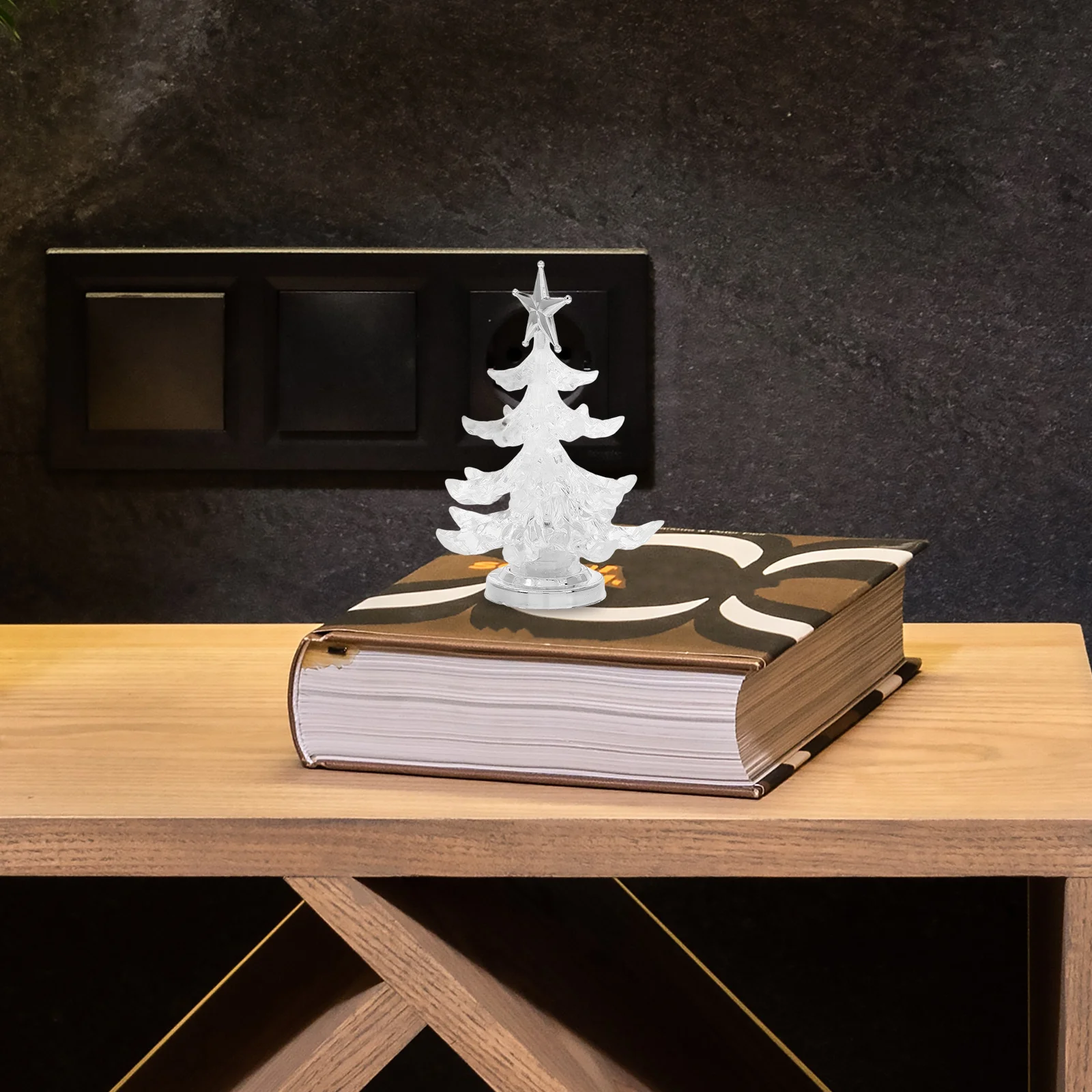 

Glowing Christmas Tree LED Night Light USB Rgb Flashing Table Lamp Decorative Bedside Light for Home Decor Christmas