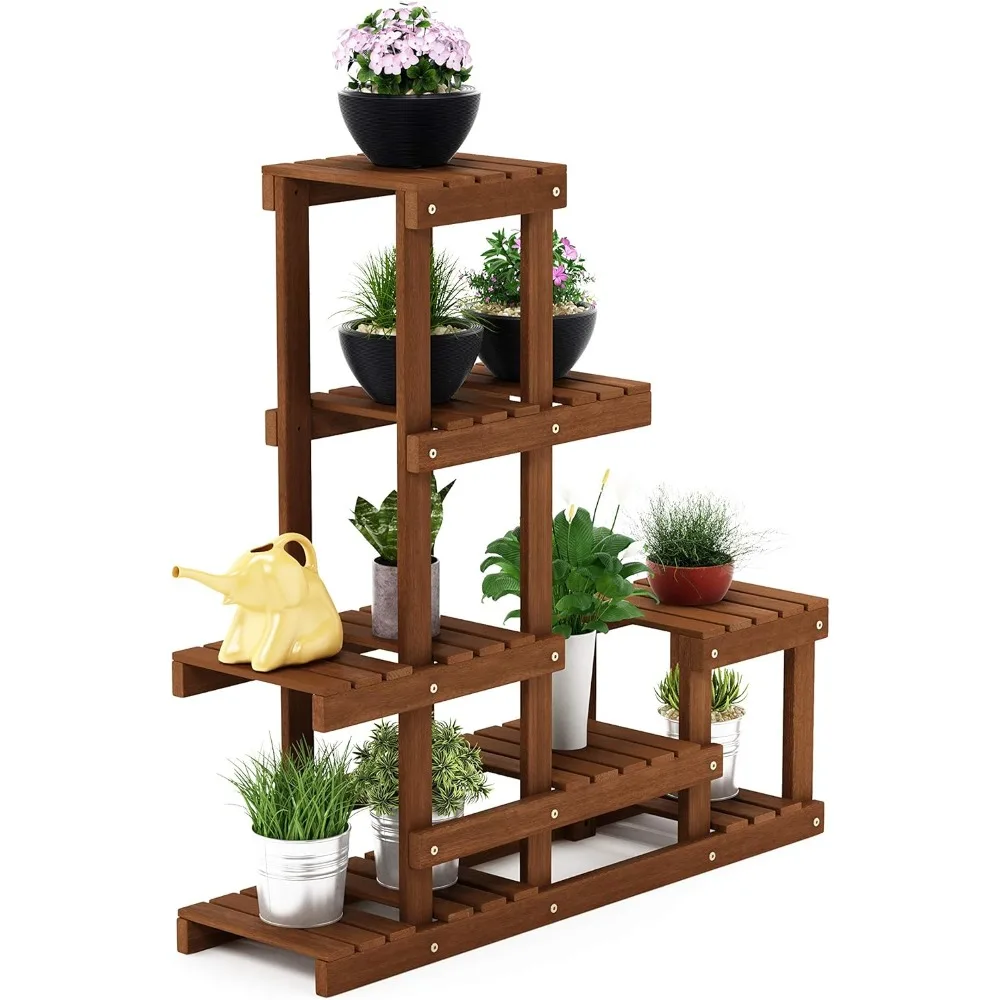 

FG18451 Tioman Hardwood Patio Furniture Outdoor Flower Stand in Teak Oil, Natural