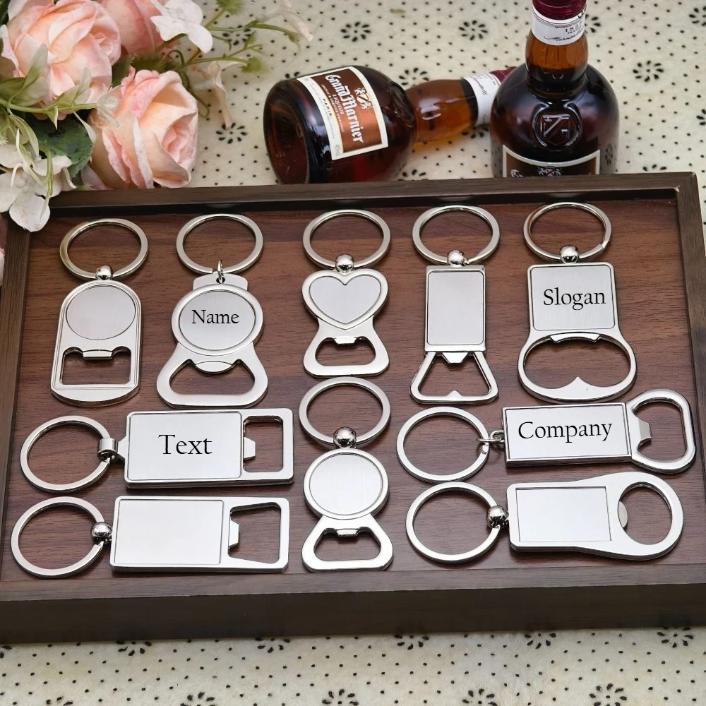 Personalisierter Metall-Flaschenöffner als Autoschlüsselanhänger, Motorrad-Taschenanhänger, Exquisiter Bier-Glücksbringer, DIY Minimalistischer Anhänger, Geschenk für Männer – Detail 1